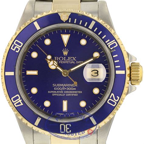 rolex submariner gold steel blue dial|rolex submariner blue dial price.